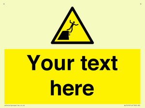 Custom Warning unstable cliff edge